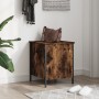 Engineered wood storage bench smoked oak 40x42.5x50 cm by , Benches for halls and storage - Ref: Foro24-839010, Price: 38,93 ...