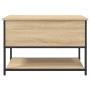 Engineered wood storage bench Sonoma oak 70x42.5x47 cm by , Benches for halls and storage - Ref: Foro24-839019, Price: 62,36 ...