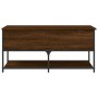 Engineered wood storage bench oak brown 100x42.5x47 cm by , Benches for halls and storage - Ref: Foro24-839027, Price: 72,21 ...