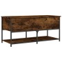 Engineered wood storage bench smoked oak 100x42.5x47 cm by , Benches for halls and storage - Ref: Foro24-839025, Price: 70,89...