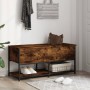 Engineered wood storage bench smoked oak 100x42.5x47 cm by , Benches for halls and storage - Ref: Foro24-839025, Price: 70,89...