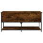 Engineered wood storage bench smoked oak 100x42.5x47 cm by , Benches for halls and storage - Ref: Foro24-839025, Price: 70,89...