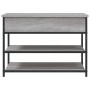 Banco zapatero madera de ingeniería gris Sonoma 70x42,5x50 cm de , Bancos para recibidores y almacenamiento - Ref: Foro24-839...