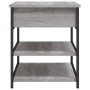 Sonoma gray engineered wood shoe bench 70x42.5x50 cm by , Benches for halls and storage - Ref: Foro24-839031, Price: 60,68 €,...