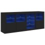 Aparador con luces LED negro 164x37x67 cm de , Aparadores - Ref: Foro24-3209052, Precio: 211,99 €, Descuento: %