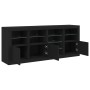 Aparador con luces LED negro 164x37x67 cm de , Aparadores - Ref: Foro24-3209052, Precio: 211,99 €, Descuento: %