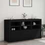 Sideboard mit schwarzen LED-Leuchten 123x37x67 cm von , Sideboards - Ref: Foro24-3209059, Preis: 169,23 €, Rabatt: %