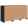 Sideboard mit schwarzen LED-Leuchten 123x37x67 cm von , Sideboards - Ref: Foro24-3209059, Preis: 169,23 €, Rabatt: %