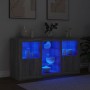 Sideboard mit LED-Leuchten Sonomagrau 123x37x67 cm von , Sideboards - Ref: Foro24-3209084, Preis: 154,25 €, Rabatt: %