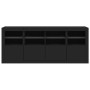 Aparador con luces LED negro 163x37x67 cm de , Aparadores - Ref: Foro24-3209073, Precio: 191,13 €, Descuento: %