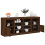 Sideboard mit LED-Leuchten Räuchereiche 163x37x67 cm von , Sideboards - Ref: Foro24-3209099, Preis: 167,83 €, Rabatt: %