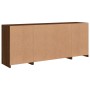 Sideboard mit LED-Leuchten Räuchereiche 163x37x67 cm von , Sideboards - Ref: Foro24-3209099, Preis: 167,83 €, Rabatt: %