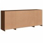 Sideboard with LED lights smoked oak 163x37x67 cm by , Sideboards - Ref: Foro24-3209078, Price: 175,78 €, Discount: %