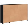 Sideboards with LED lights 3 pieces black engineered wood by , Sideboards - Ref: Foro24-3209136, Price: 246,57 €, Discount: %