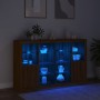 Sideboard mit LED-Licht, 3-teilig, Eichenbraun, Holzwerkstoff von , Sideboards - Ref: Foro24-3209141, Preis: 224,49 €, Rabatt: %