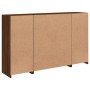 Sideboard with LED light 3 pieces oak brown engineered wood by , Sideboards - Ref: Foro24-3209120, Price: 250,51 €, Discount: %