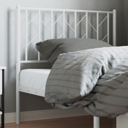 White metal headboard 90 cm by , Headboards and footboards - Ref: Foro24-374514, Price: 22,54 €, Discount: %