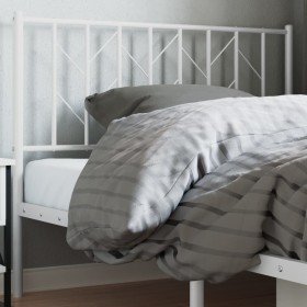 Cabecero de metal blanco 107 cm de , Cabeceros y pies de cama - Ref: Foro24-374516, Precio: 25,99 €, Descuento: %