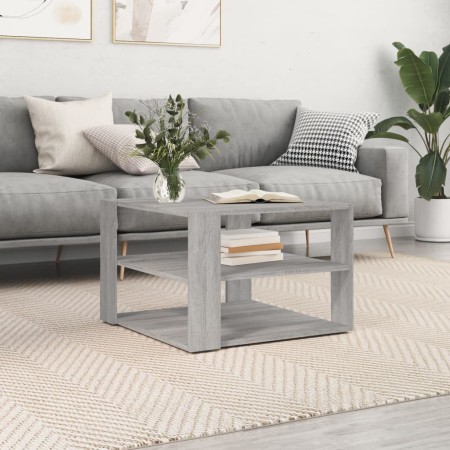 Mesa de centro madera de ingeniería gris Sonoma 59,5x59,5x40 cm de , Mesas de centro - Ref: Foro24-834255, Precio: 52,89 €, D...