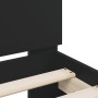 Bed frame with headboard and black LED lights 200x200 cm by , Beds and slatted bases - Ref: Foro24-3207519, Price: 177,13 €, ...