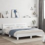 Bed frame with headboard and white LED lights 180x200 cm by , Beds and slatted bases - Ref: Foro24-3207525, Price: 149,99 €, ...