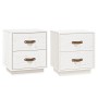 2 solid pine wood bedside tables 40x34x45 cm by vidaXL, Nightstands - Ref: Foro24-818328, Price: 84,55 €, Discount: %