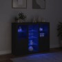 Sideboards mit LED-Beleuchtung, 3 Stück, schwarzes Holzwerkstoff von , Sideboards - Ref: Foro24-3209122, Preis: 220,49 €, Rab...