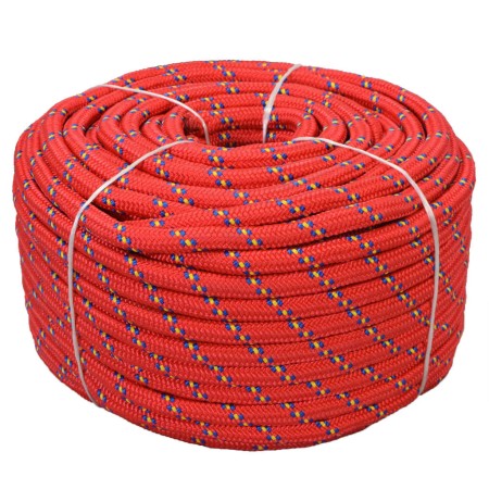 Polypropylene marine rope 18 mm 50 m red by vidaXL, Ropes and metal cords - Ref: Foro24-143823, Price: 60,04 €, Discount: %