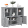 Sideboard with LED light 3 pieces concrete gray engineered wood by , Sideboards - Ref: Foro24-3209103, Price: 200,91 €, Disco...