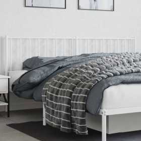 White metal headboard 193 cm by , Headboards and footboards - Ref: Foro24-374523, Price: 37,38 €, Discount: %