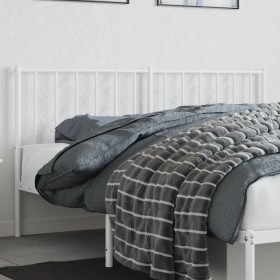 Cabecero de metal blanco 160 cm de , Cabeceros y pies de cama - Ref: Foro24-374521, Precio: 32,99 €, Descuento: %