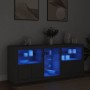 Sideboard with LED lights black 162x37x67 cm by , Sideboards - Ref: Foro24-3209031, Price: 186,99 €, Discount: %