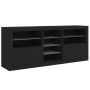 Aparador con luces LED negro 162x37x67 cm de , Aparadores - Ref: Foro24-3209031, Precio: 203,38 €, Descuento: %