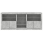 Concrete gray sideboard with LED lights 162x37x67 cm by , Sideboards - Ref: Foro24-3209033, Price: 201,05 €, Discount: %