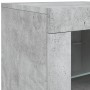 Concrete gray sideboard with LED lights 162x37x67 cm by , Sideboards - Ref: Foro24-3209033, Price: 201,05 €, Discount: %