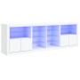 Sideboard with white LED lights 202x37x67 cm by , Sideboards - Ref: Foro24-3209044, Price: 217,12 €, Discount: %