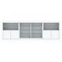 Sideboard with white LED lights 202x37x67 cm by , Sideboards - Ref: Foro24-3209044, Price: 217,12 €, Discount: %