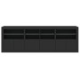 Aparador con luces LED negro 202x37x67 cm de , Aparadores - Ref: Foro24-3209010, Precio: 214,57 €, Descuento: %