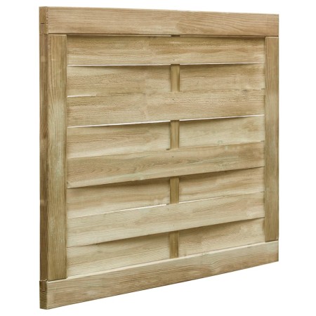 Puerta de jardín madera de pino impregnada verde 100x75 cm de vidaXL, Puertas de jardín - Ref: Foro24-45308, Precio: 51,03 €,...