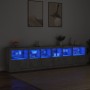 Concrete gray sideboard with LED lights 283x37x67 cm by , Sideboards - Ref: Foro24-3209019, Price: 286,50 €, Discount: %