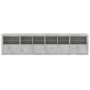 Concrete gray sideboard with LED lights 283x37x67 cm by , Sideboards - Ref: Foro24-3209019, Price: 286,50 €, Discount: %