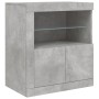 Concrete gray sideboard with LED lights 283x37x67 cm by , Sideboards - Ref: Foro24-3209019, Price: 286,50 €, Discount: %