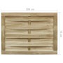 Puerta de jardín madera de pino impregnada verde 100x75 cm de vidaXL, Puertas de jardín - Ref: Foro24-45308, Precio: 51,99 €,...