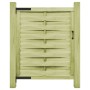 Green impregnated pine wood garden door 100x125 cm by vidaXL, garden gates - Ref: Foro24-45310, Price: 62,06 €, Discount: %