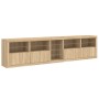 Sideboard with LED lights Sonoma oak 283x37x67 cm by , Sideboards - Ref: Foro24-3209025, Price: 306,07 €, Discount: %