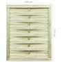 Puerta de jardín madera de pino impregnada verde 100x125 cm de vidaXL, Puertas de jardín - Ref: Foro24-45310, Precio: 62,06 €...