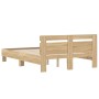 Cama con cabecero madera de ingeniería roble Sonoma 120x200 cm de , Camas y somieres - Ref: Foro24-3207429, Precio: 135,39 €,...