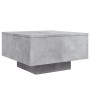 Mesa de centro con luces LED gris hormigón 55x55x31 cm de , Mesas de centro - Ref: Foro24-836577, Precio: 59,31 €, Descuento: %