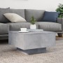 Coffee table with LED lights concrete gray 55x55x31 cm by , Coffee table - Ref: Foro24-836577, Price: 63,59 €, Discount: %