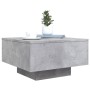 Coffee table with LED lights concrete gray 55x55x31 cm by , Coffee table - Ref: Foro24-836577, Price: 63,59 €, Discount: %